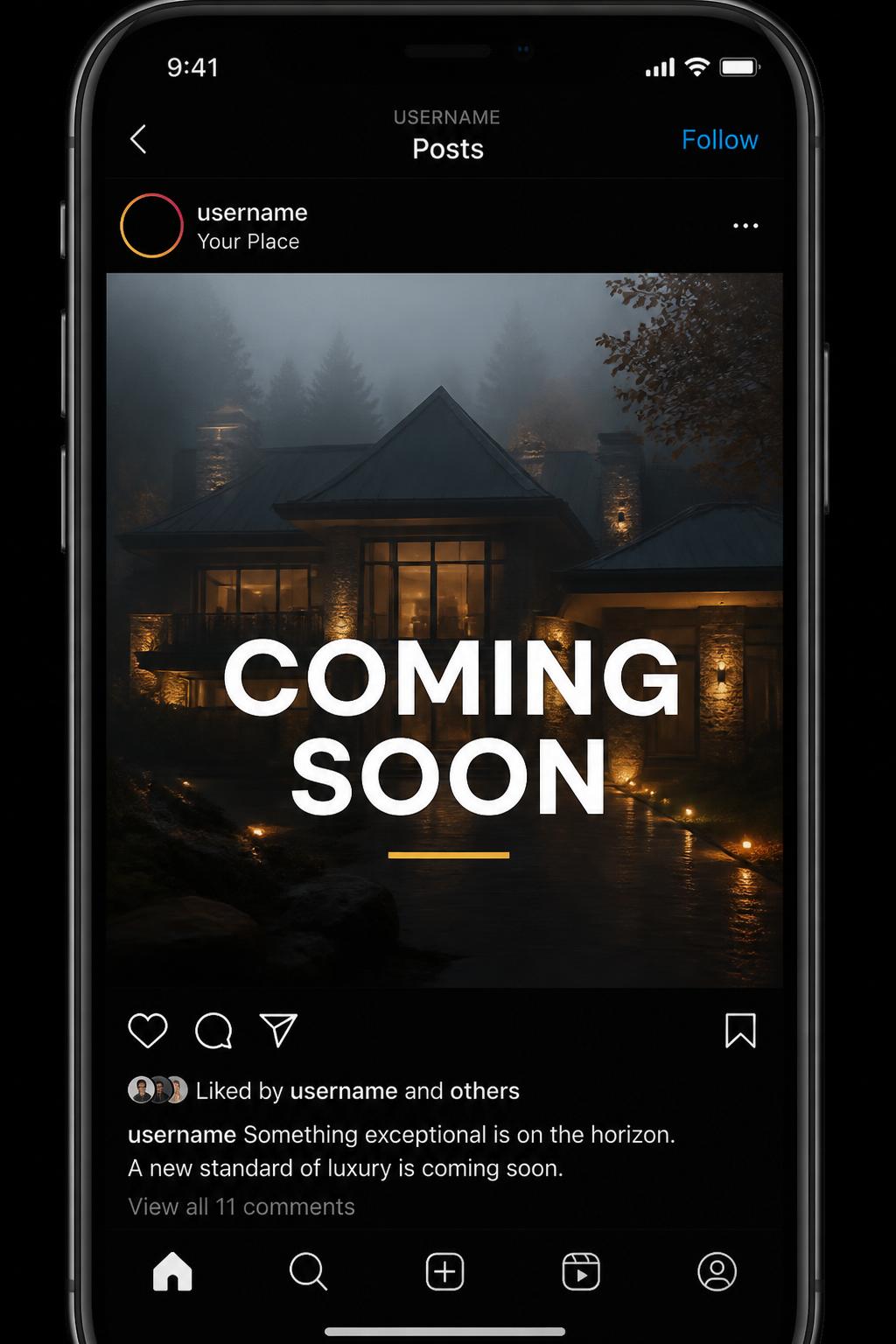 Coming Soon post preview