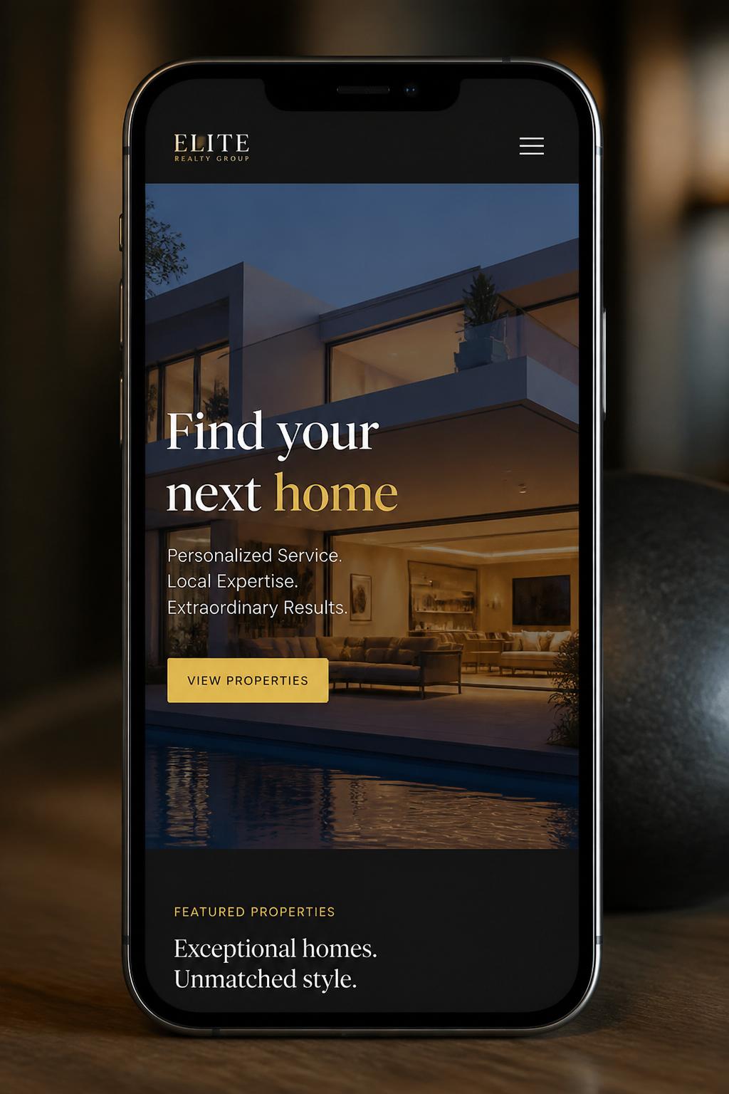 Website or landing page preview