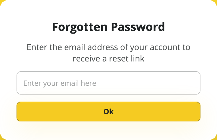 Request a password-reset email