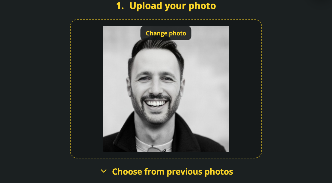 Prepare the photo for your presenter