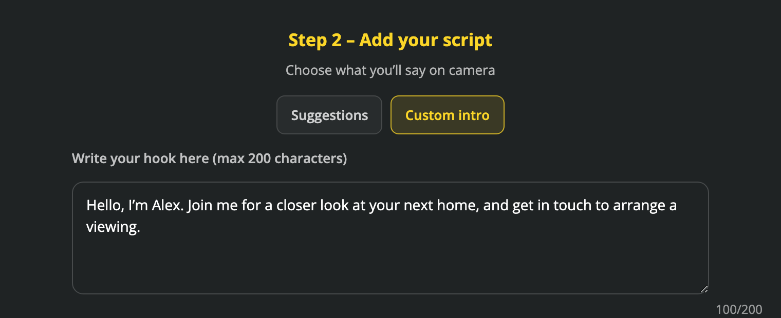 Write an introduction you can reuse across listings