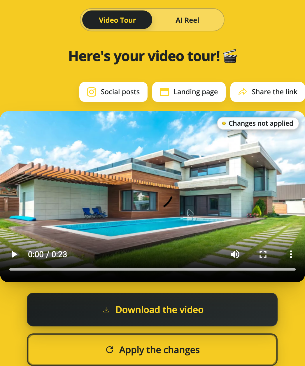 Recognize when the finished video still needs updating