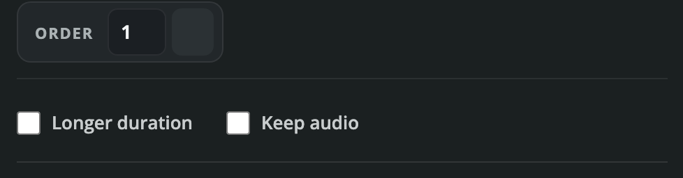 Control this clip’s own sound