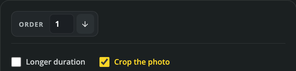 Decide whether a wide photo should fill the vertical frame
