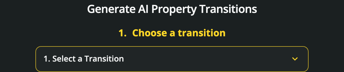 Choose a property reveal effect
